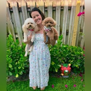 The Ribbon Ellie Nap Dress - Susannah Garrod Veggie Botanical